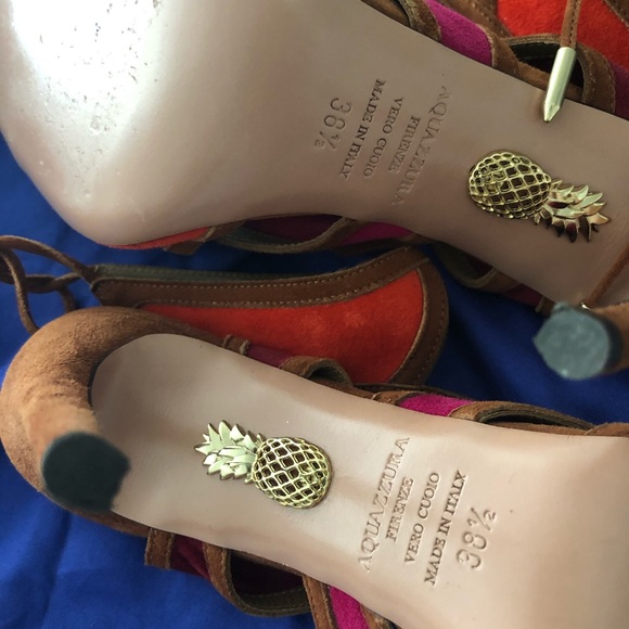 Aquazzura suede sexy thing bootie sandals - Picture 5 of 5